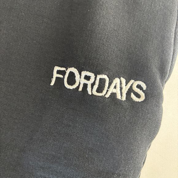 Fordays joggers women's size large black white organic cotton casual easy - Picture 5 of 7